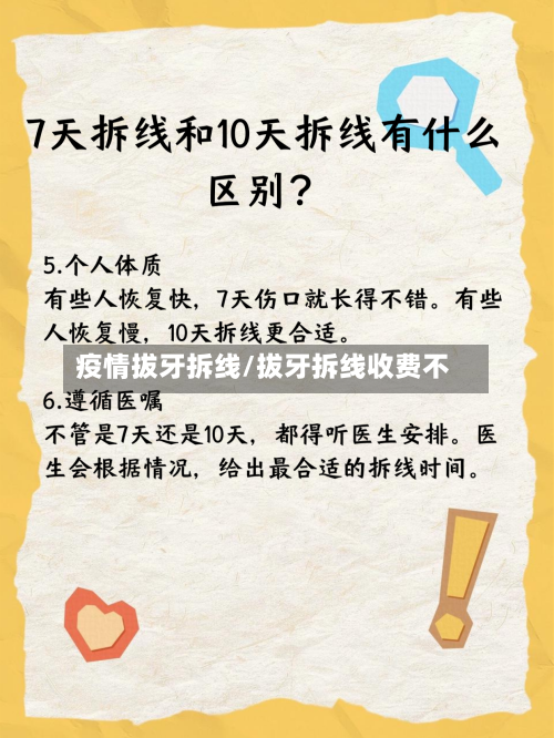 疫情拔牙拆线/拔牙拆线收费不