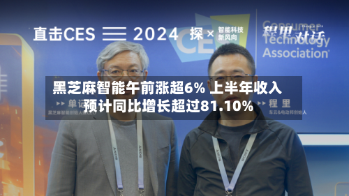 黑芝麻智能午前涨超6% 上半年收入预计同比增长超过81.10%