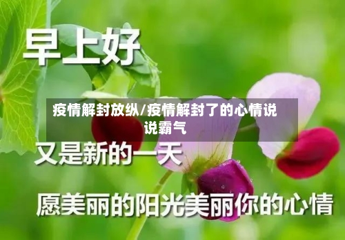 疫情解封放纵/疫情解封了的心情说说霸气-第2张图片