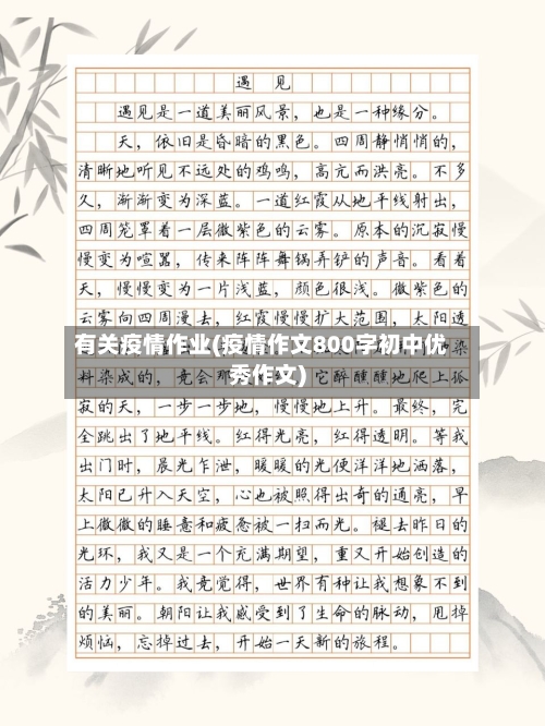 有关疫情作业(疫情作文800字初中优秀作文)-第3张图片