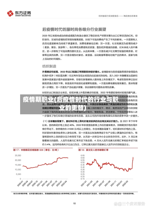 疫情期职业(后疫情时代的行业与职业的更替)