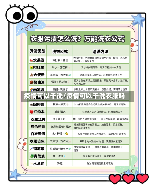 疫情可以干洗/疫情可以干洗衣服吗-第2张图片