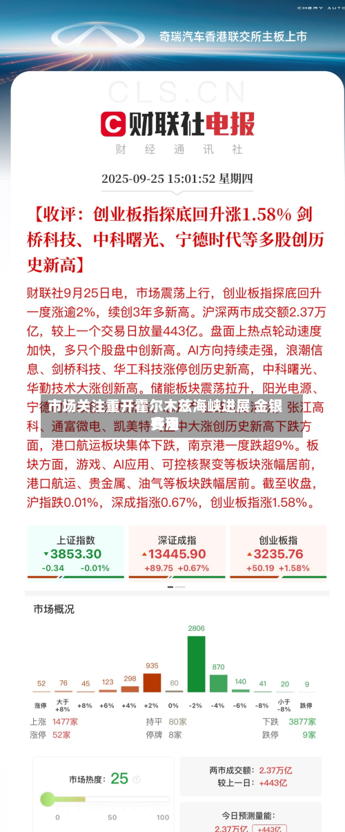 市场关注重开霍尔木兹海峡进展 金银费用齐涨-第2张图片