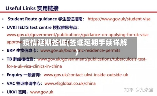 疫情延期签证(签证延期手续详解)