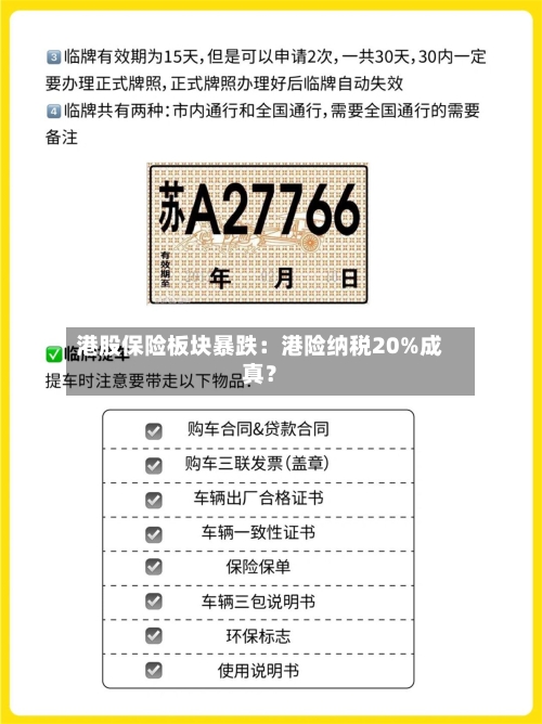 港股保险板块暴跌：港险纳税20%成真？