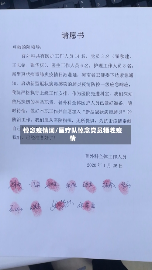 悼念疫情词/医疗队悼念党员牺牲疫情-第3张图片