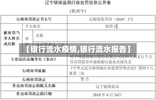 【银行流水疫情,银行流水报告】