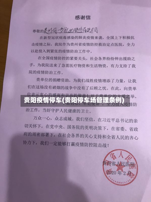 贵阳疫情停车(贵阳停车场管理条例)-第3张图片