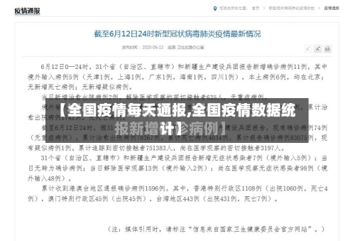【全国疫情每天通报,全国疫情数据统计】-第3张图片
