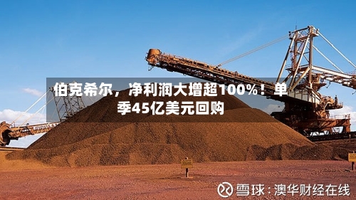 伯克希尔	，净利润大增超100%！单季45亿美元回购-第2张图片