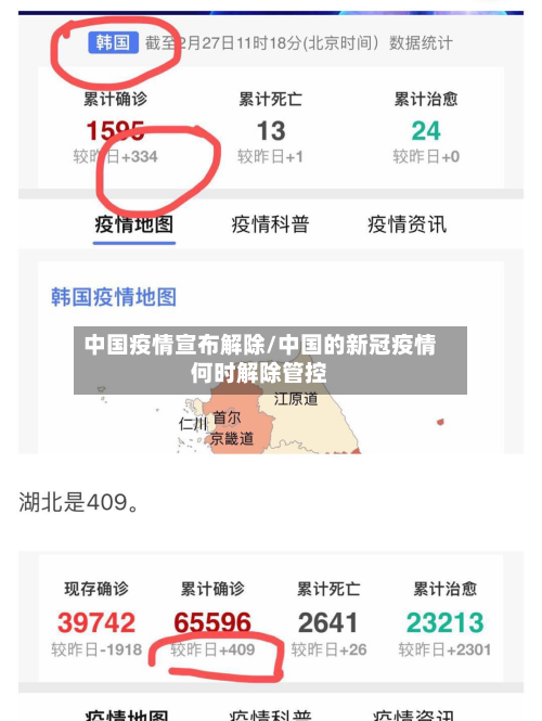中国疫情宣布解除/中国的新冠疫情何时解除管控