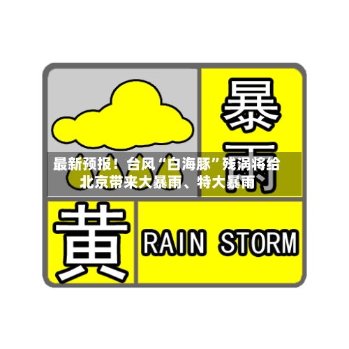 最新预报！台风“白海豚	”残涡将给北京带来大暴雨	、特大暴雨-第3张图片