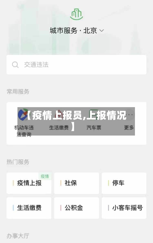 【疫情上报员,上报情况】
