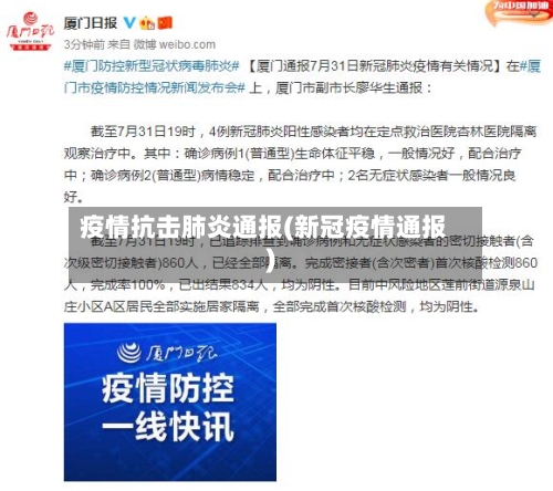 疫情抗击肺炎通报(新冠疫情通报)