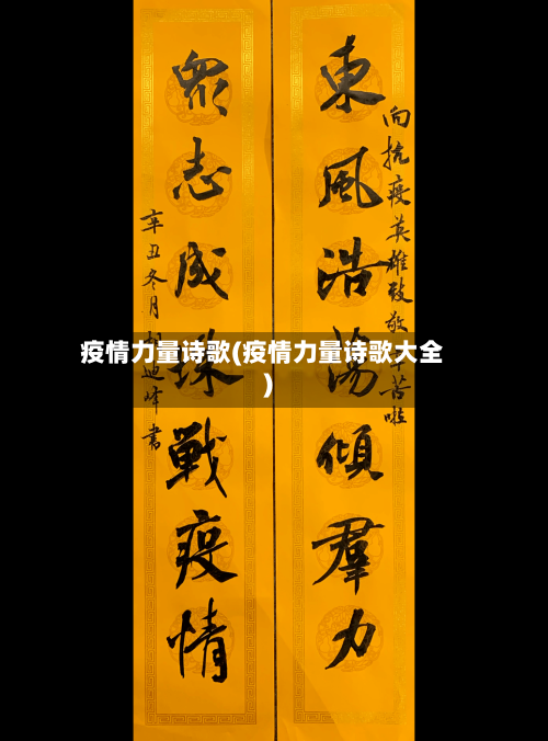 疫情力量诗歌(疫情力量诗歌大全)