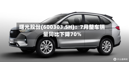 曙光股份(600303.SH)：7月整车销量同比下降70%