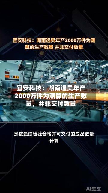 宜安科技：湖南逸昊年产2000万件为测算的生产数量，并非交付数量-第2张图片