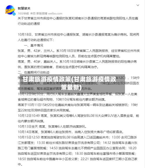 甘肃旅游疫情政策(甘肃旅游疫情政策最新)-第2张图片
