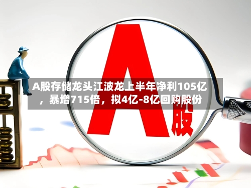 A股存储龙头江波龙上半年净利105亿，暴增715倍，拟4亿-8亿回购股份-第3张图片