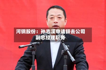 河钢股份：孙志溪申请辞去公司副总经理职务