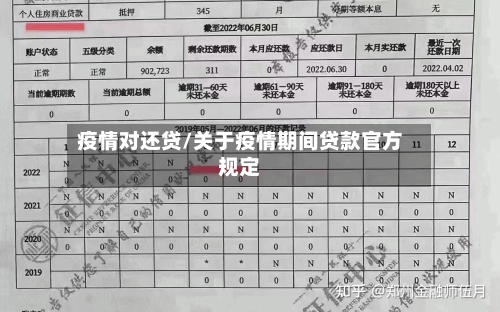 疫情对还贷/关于疫情期间贷款官方规定-第3张图片