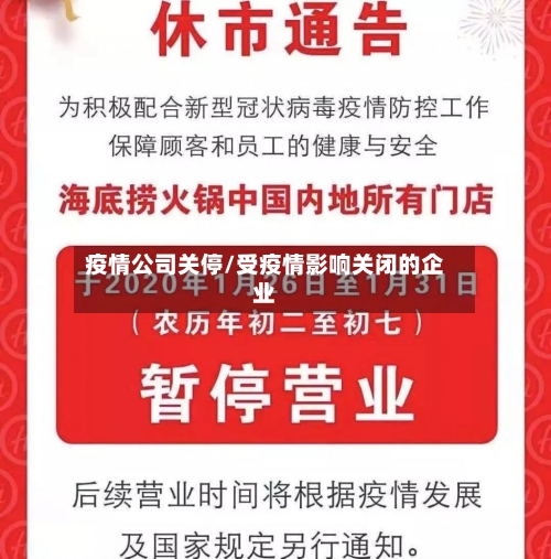 疫情公司关停/受疫情影响关闭的企业-第2张图片